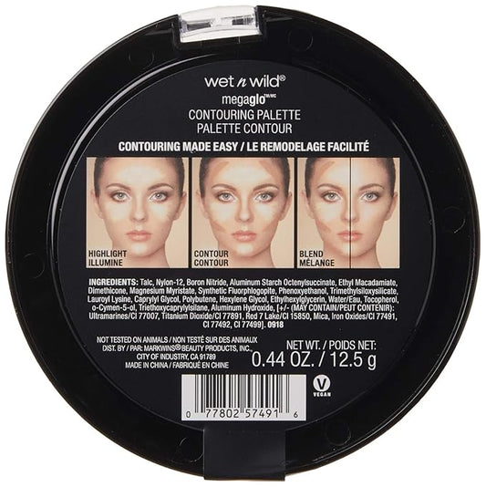 wet n wild MegaGlo Contour Palette, Dulce De Leche | Contouring Powder Face Kit | Flawlessly Sculpted Face (Pack of 2)