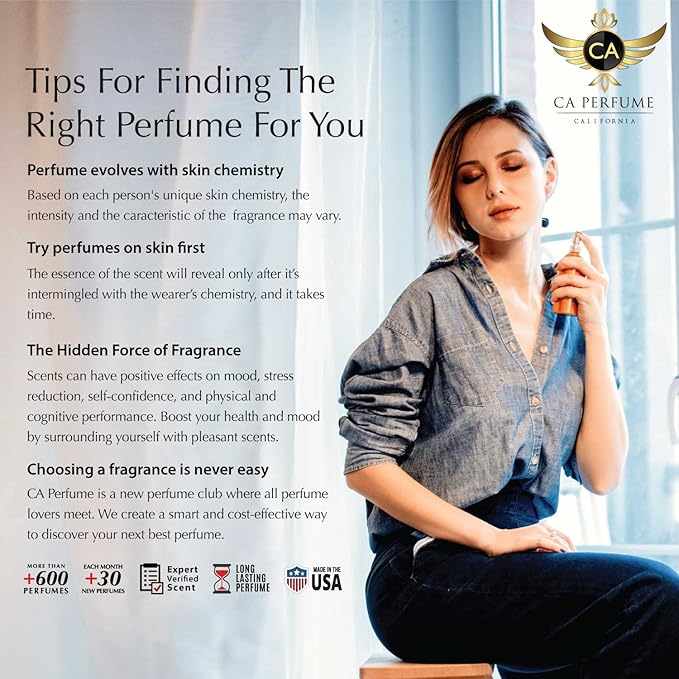 CA Perfume Impression of Euphoric for women Fragrance Body Oils Alcohol-Free Roll-On 0.3 Fl Oz/10 ml