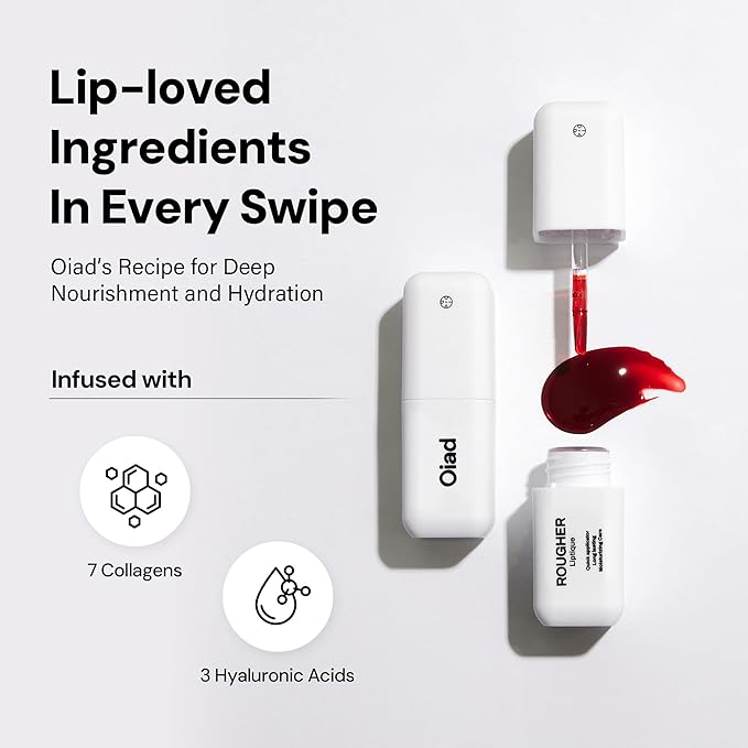 Liptique Korean Lip Stain Peel Off - 24 Hour Long Lasting Lip Tattoo, Waterproof & Transfer Proof, Nourishing & Hydrating Lip Tint for Women, Instant Plumping Lip Tints Peel Off (001 ROUGHER)