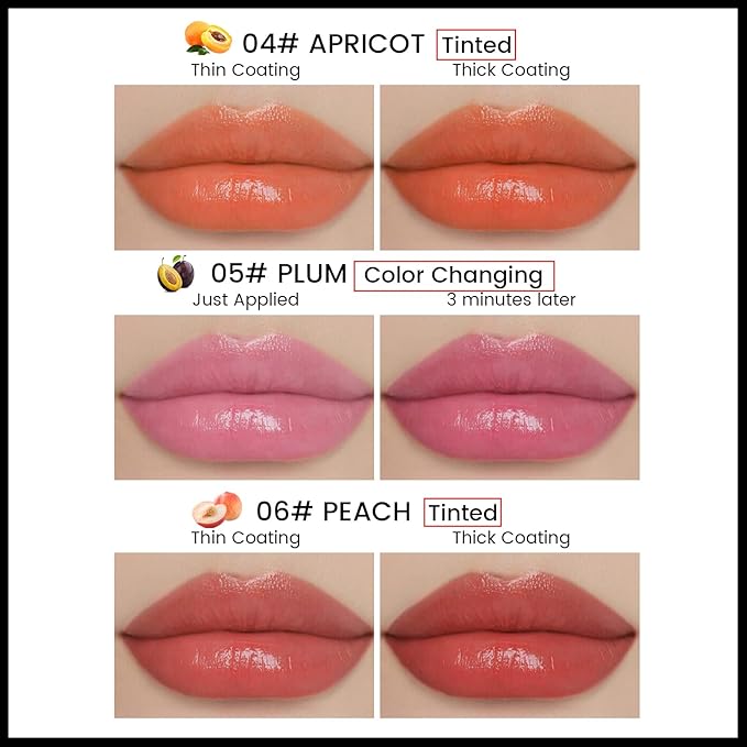 Tinted Lip Balm, Tinted Chapstick 2 in 1 Moisturizing Lip Balm and Buildable Lipstick, Instant Hydration Chapped Lips and Pale Lips, Keep Lips Hydrated Lip Moisturizer, 0.16Oz, Pack of 6