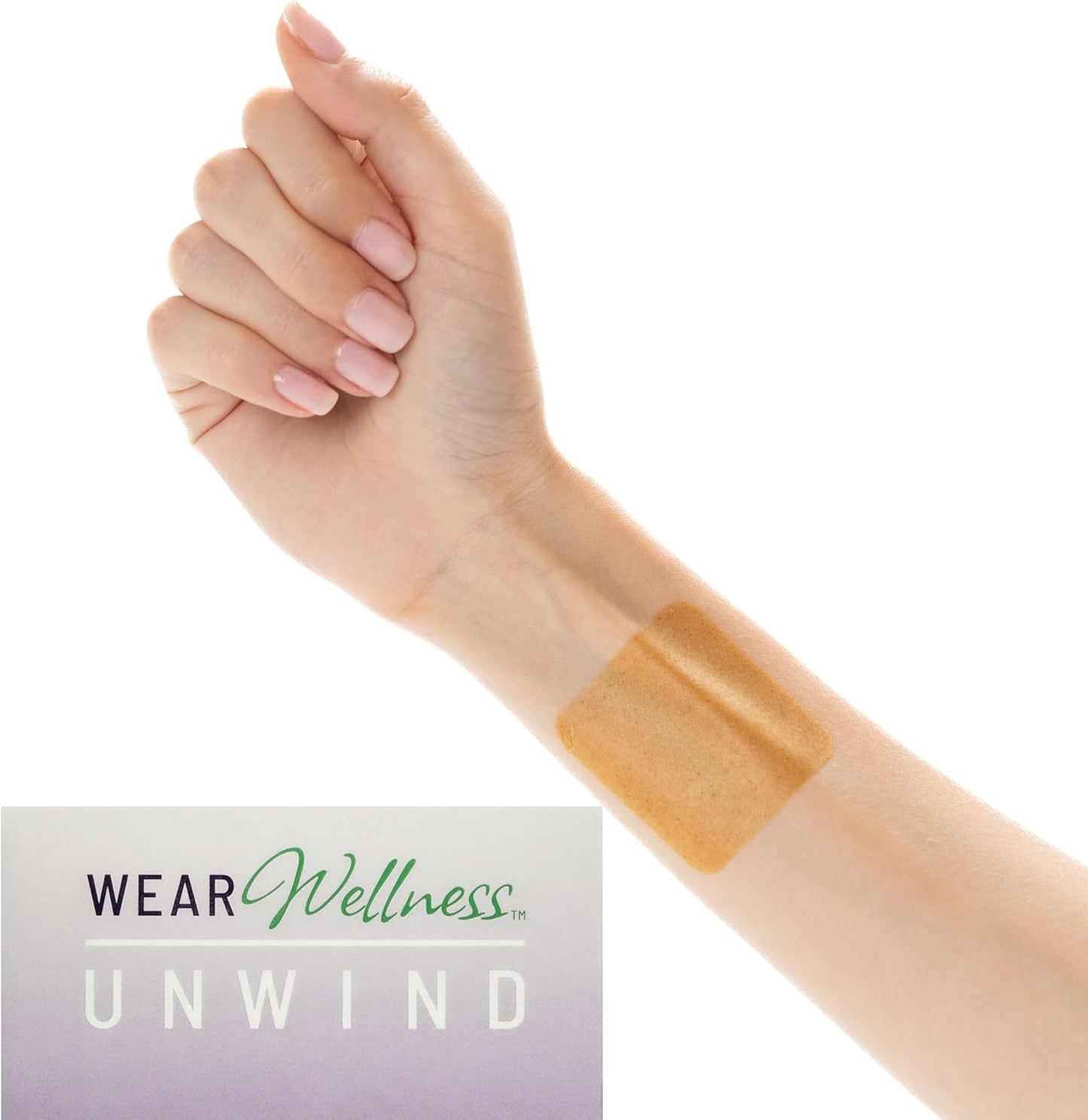Unwind Film Patches - Topical Patches for Relaxation and Calm - Patch with Ashwagandha, Rhodiola, and GABA - Natural Support for Mind & Body - Long-Lasting Effect - 16 Pack