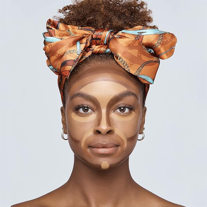 Ruby Kisses Flawless Finish with 3D Contour Cream Makeup Palette – Lightweight, Multi-Palette, Contouring Foundation, Creamy, Sculpt &Highlighting, Define Cheekbones (Light Medium)