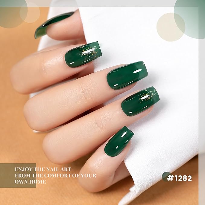 RARJSM Jelly Stained Glass Gel Nail Polish Set 6pcs Clear Amber Yellow Cherry Red Orange Olive Green Crystal Transparent Series Sheer Gel Varnish Curing Requires Soak off Home Salon French Manicure