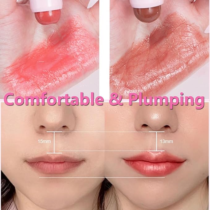 Tinted Lip Balm, Hydrating Colored Lip Balm , Moisturizing Lipstick for Women, Color Lip Plumper Balm,Lip Brightening for Dark Lips, Lip Tinted Moisturizer, Lip Moisturizer for Very Dry Lips, Reduce Lip Wrinkles, 4.8G/0.17Oz