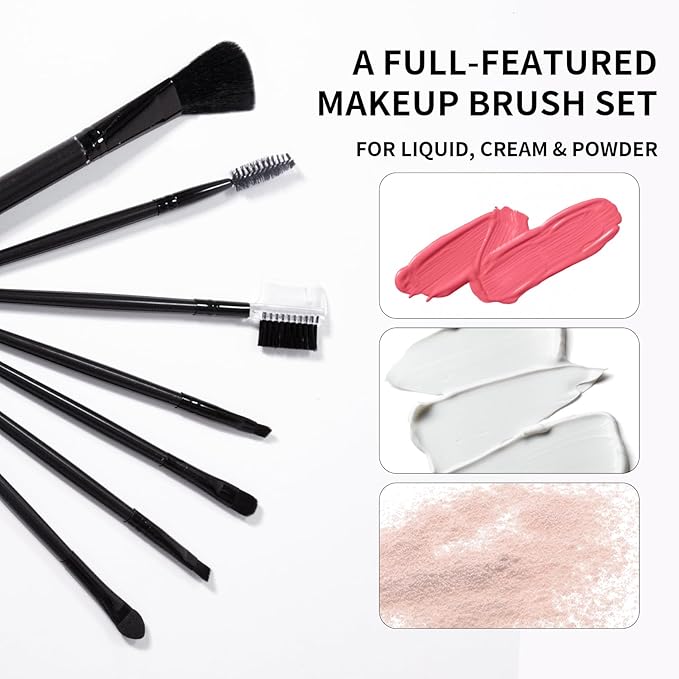 Makeup Set Full Kit for Girls Teens Women, Makeup Present Set, Includes Eyeshadow, Foundation, counter stick, Powder, Eyebrow Pencil, Eyeliner, Brushes, Lip Gloss, Sponge, Cosmetic Bag