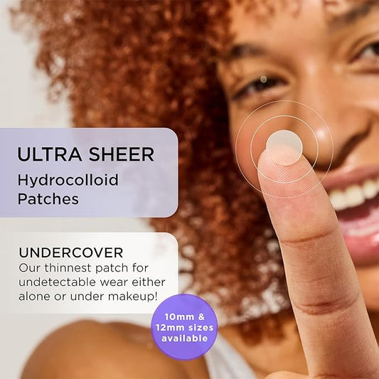 ZitSticka Invisible Pimple Patches for Face, Hydrocolloid Patches, Ultra-Thin Clear Azelaic Acid & CICA Blemish Patches, Pimple Stickers (UNDERCOVER 36 Count)