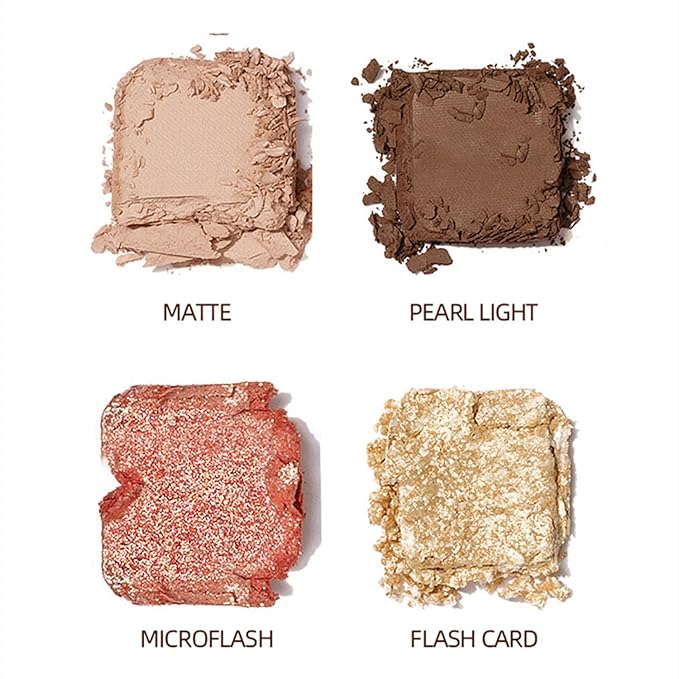 Mattew Eyeshadow Palette 9 Colors Cool Toned Matte Glitter Eyeshadow Palette (Color 02)