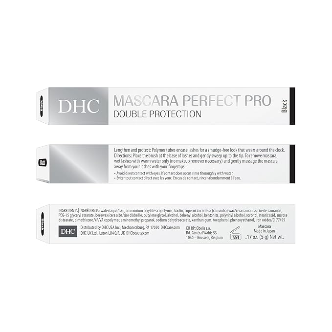 DHC Mascara Perfect Pro Double Protection 0.17 oz. Net wt. and Blotting Paper 2 pack (100 sheets x 2)
