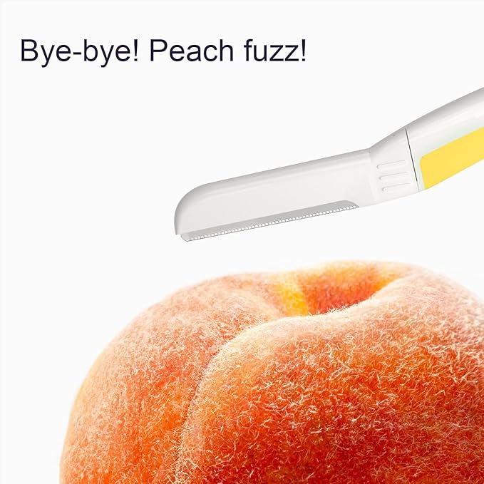 Face Razors for Women, Dermaplane Razor for Women Face, Eyebrow Razor, Dermaplaning Tool, Skin Safe Microblades, Peach Fuzz Remover (9ct, Solar Veil)