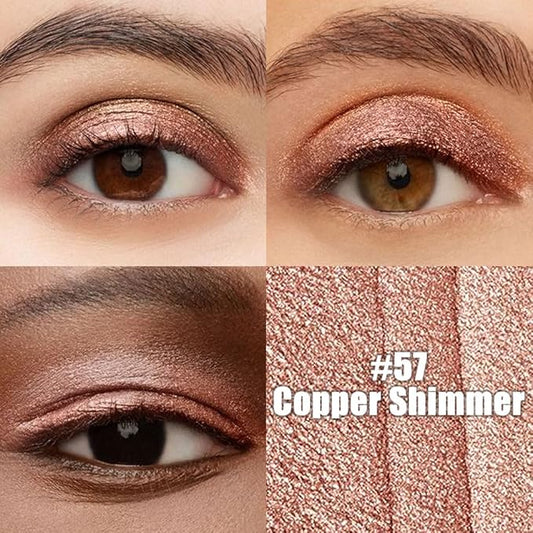 Kaely Cream Eye Shadow Sticks, Copper Shimmer Eyeliner Pencil Eyeshadow Palette Makeup, Eye Highlighter Brightener Stick for Older Women Waterproof Pigmented, sombras para ojos, New-57