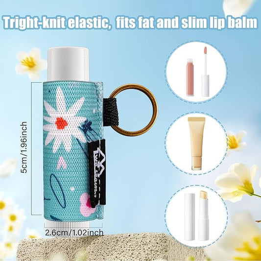 WK IEASON Lip Balm Holder Keychain Bulk Chapstick Holder Key chain