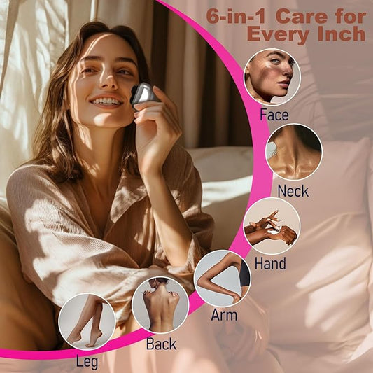 Facial Hair Removal for Women, 3D Floating Blade Rotary Razor, Wet/Dry Electric Shaver, Portable & USB Rechargeable Epilator Hair Remover for Face, Upper Lip, Chin, Arms & Legs (Black)