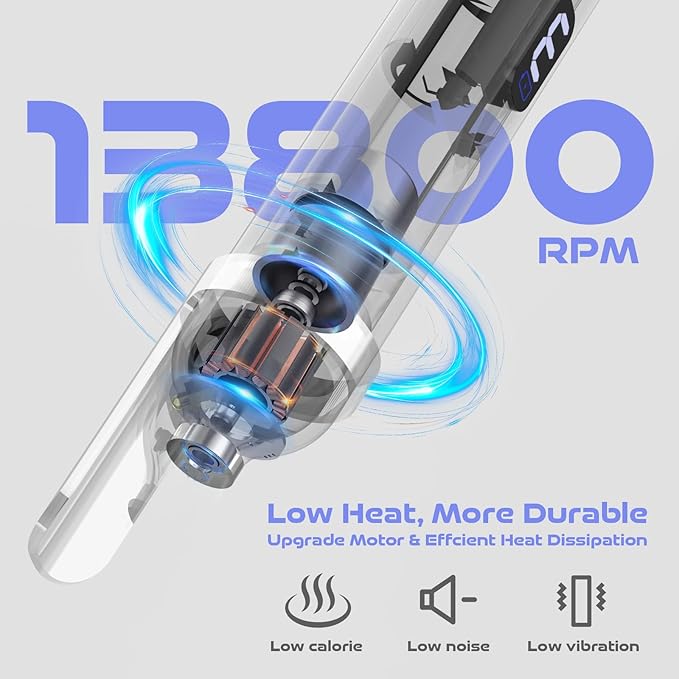 Electric Nail Drill, Cordless Drill, Portable Nail File Kit for Thick Toenails, Nail Dril Machine Professional Manicure Pedicure for Hand Natural Nails Care (White)