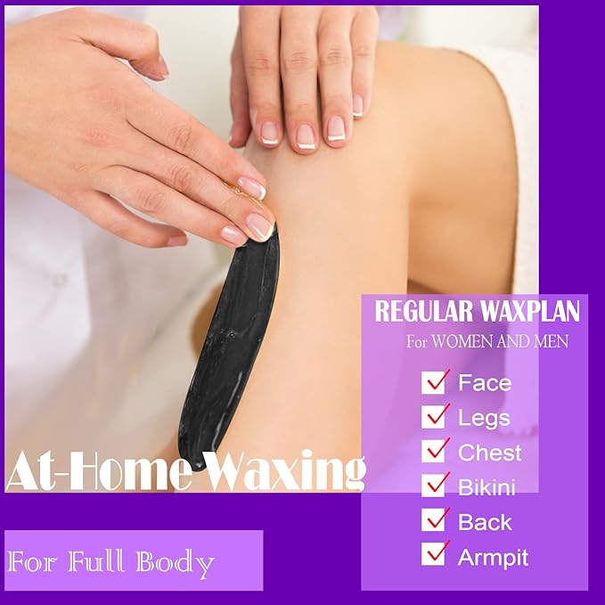 PURPLESKY Painless Wax Beads, 40oz Hard Wax Beads Bulk for Hair Removal, Bikini Wax for Nose Waxing for Leg, Underarm, Eyebrow, Salon Gift Waxness