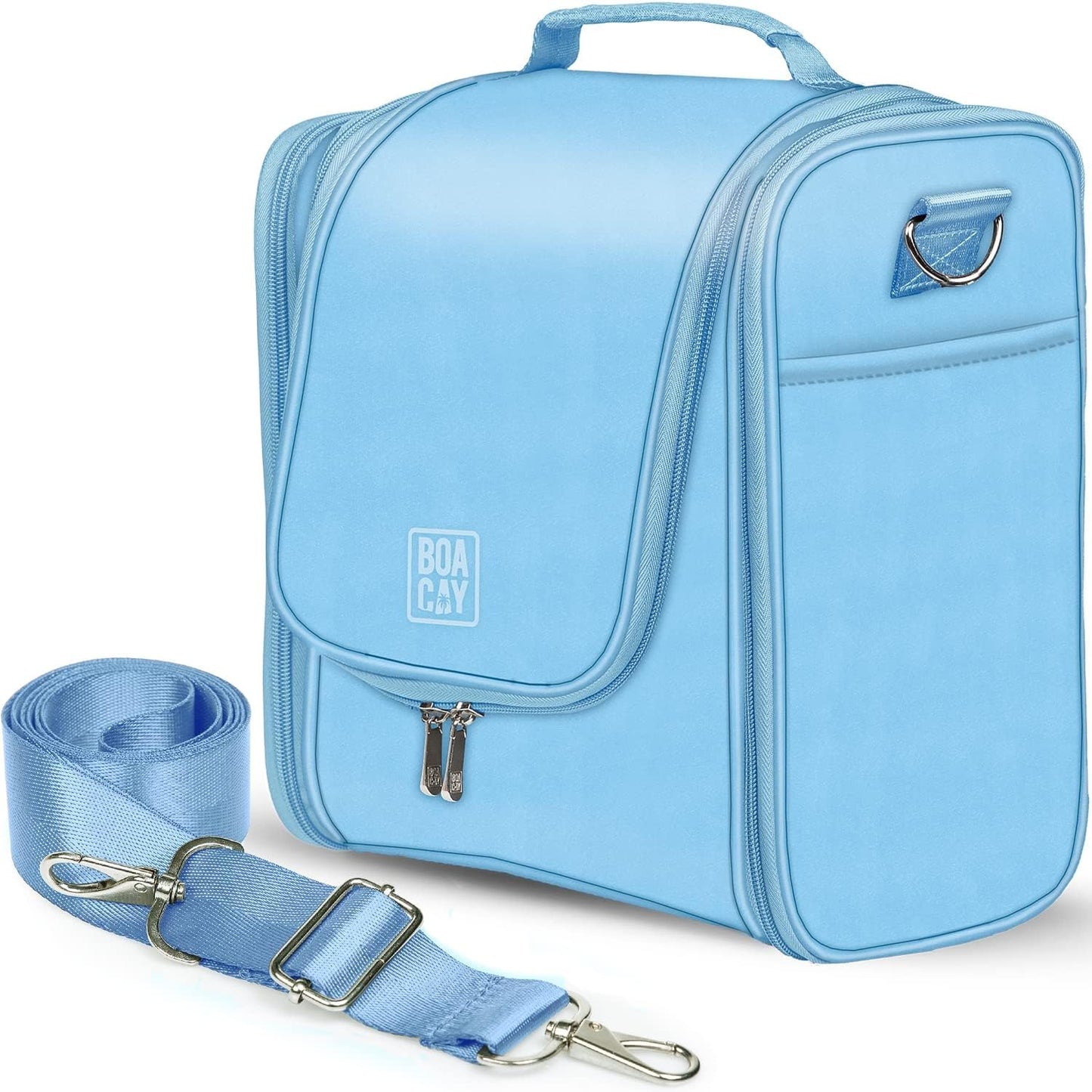 BOACAY Extra Large Hanging Travel Toiletry Bag for Women and Men, Makeup Bag, Bathroom & Shower Organizer Kit for Accessories, Cosmetics, Essentials