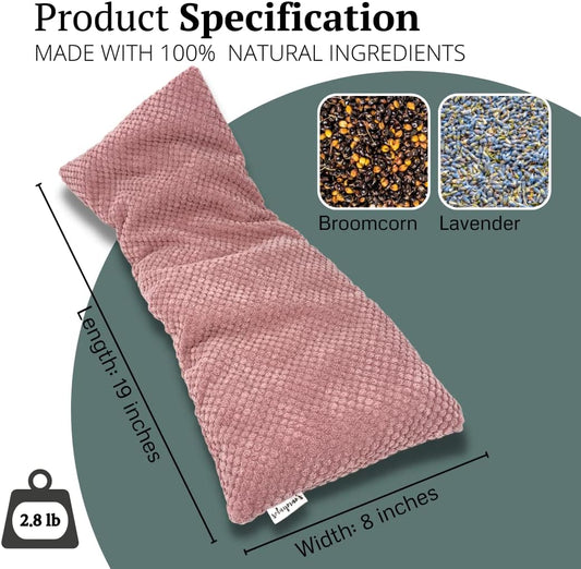 Solayman's Heating Pads for Cramps - Pink, Removable Cover, Lavender Scented