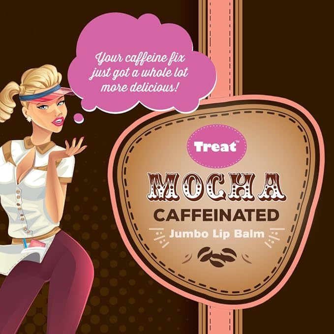 TREAT Jumbo Lip Balm - Mocha, Organic & Cruelty Free (.50 OZ)