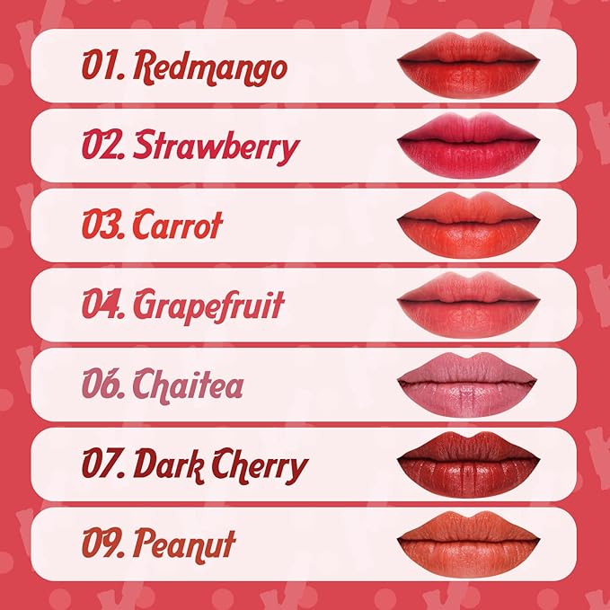 THESAEM Saemmul Mousse Candy Tint #4 Grapefruit Mousse - High Pigment Matte Finish Long Lasting Lip Stain with Honey Extracts to Hydrate Lips - Weightless & Smudge-Proof, 0.3 fl.oz.