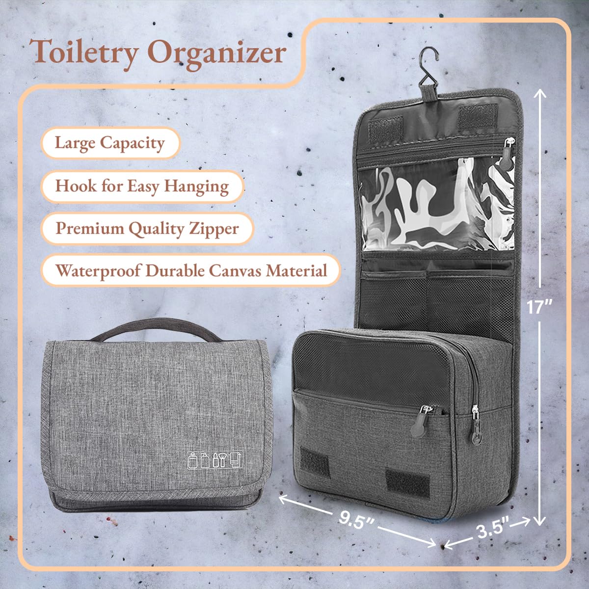 Travel Gift Box for Women - Luxury Spa Natural Organic Convenience Kit, Mini Travel Sized Toiletries, Honeymoon Vacation Essentials, Bridesmaid Gifts, Hospital, Postpartum, Get Well, Self Care Package