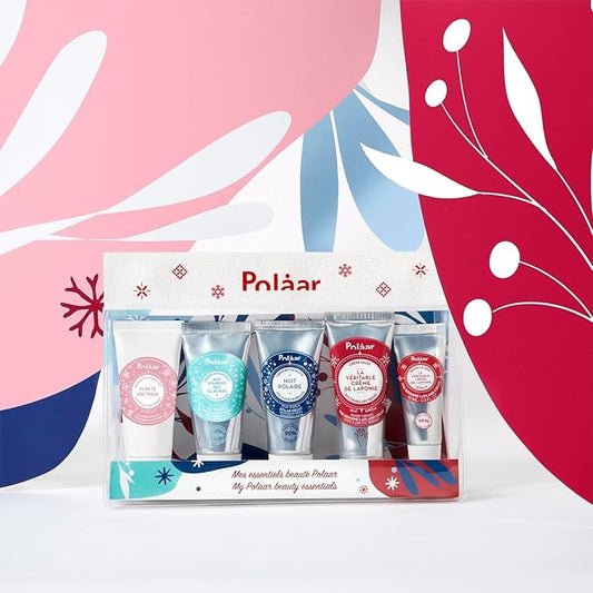 Polåar - Beauty Ritual Discovery Kit - Face, Hands & Lips Routine - Travel Essentials Skincare - Melting, Non-Greasy Textures, Cruelty Free, Made in France - 5 pcs