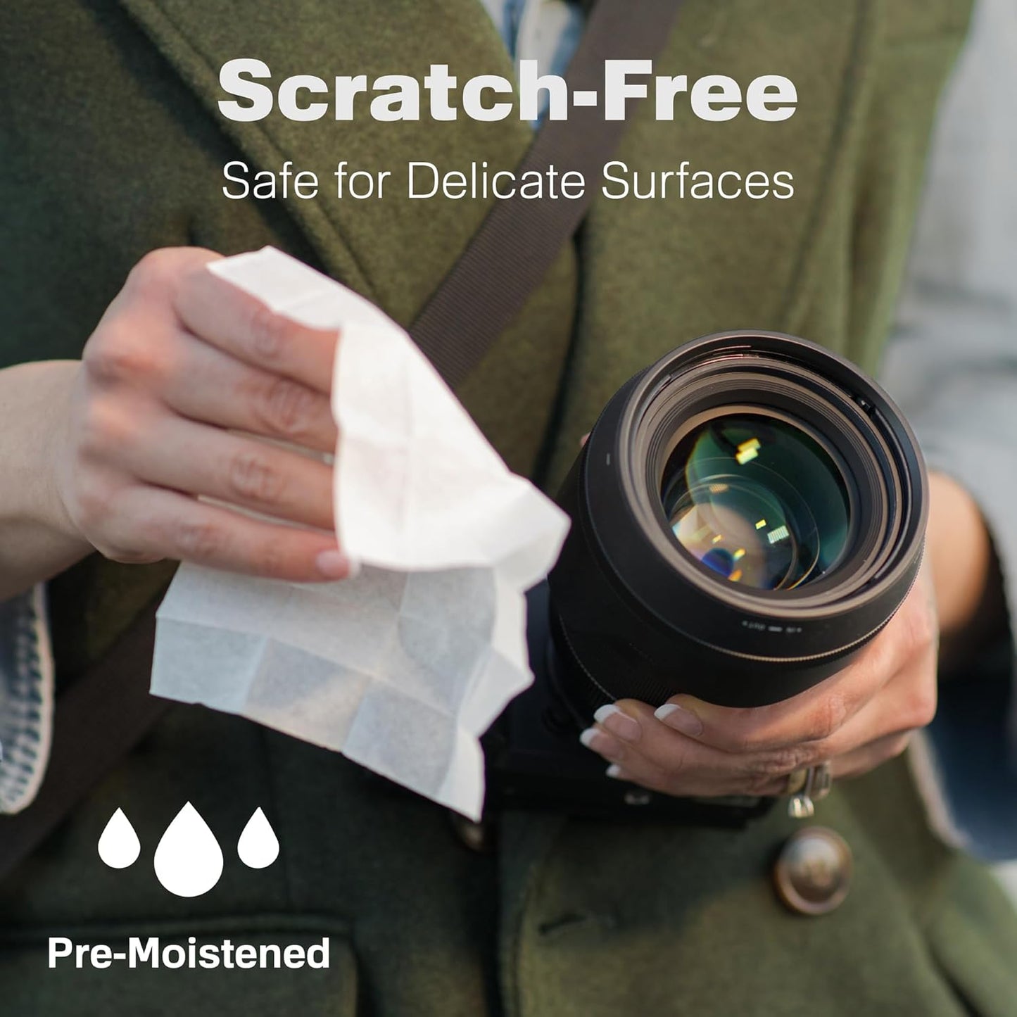 Raxwell Glasses Cleaner Wipes - 200 Count, White, Unscented - Streak-Free Anti-Fog Lens Cleaner & Screen Wipes for All Eyewear & Devices - Portable Individually Wrapped Sachets