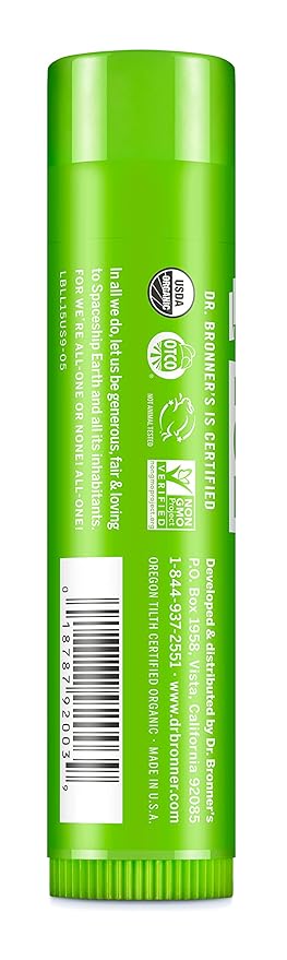 Dr. Bronners Lemon Lime Lip Balm, 4 GR