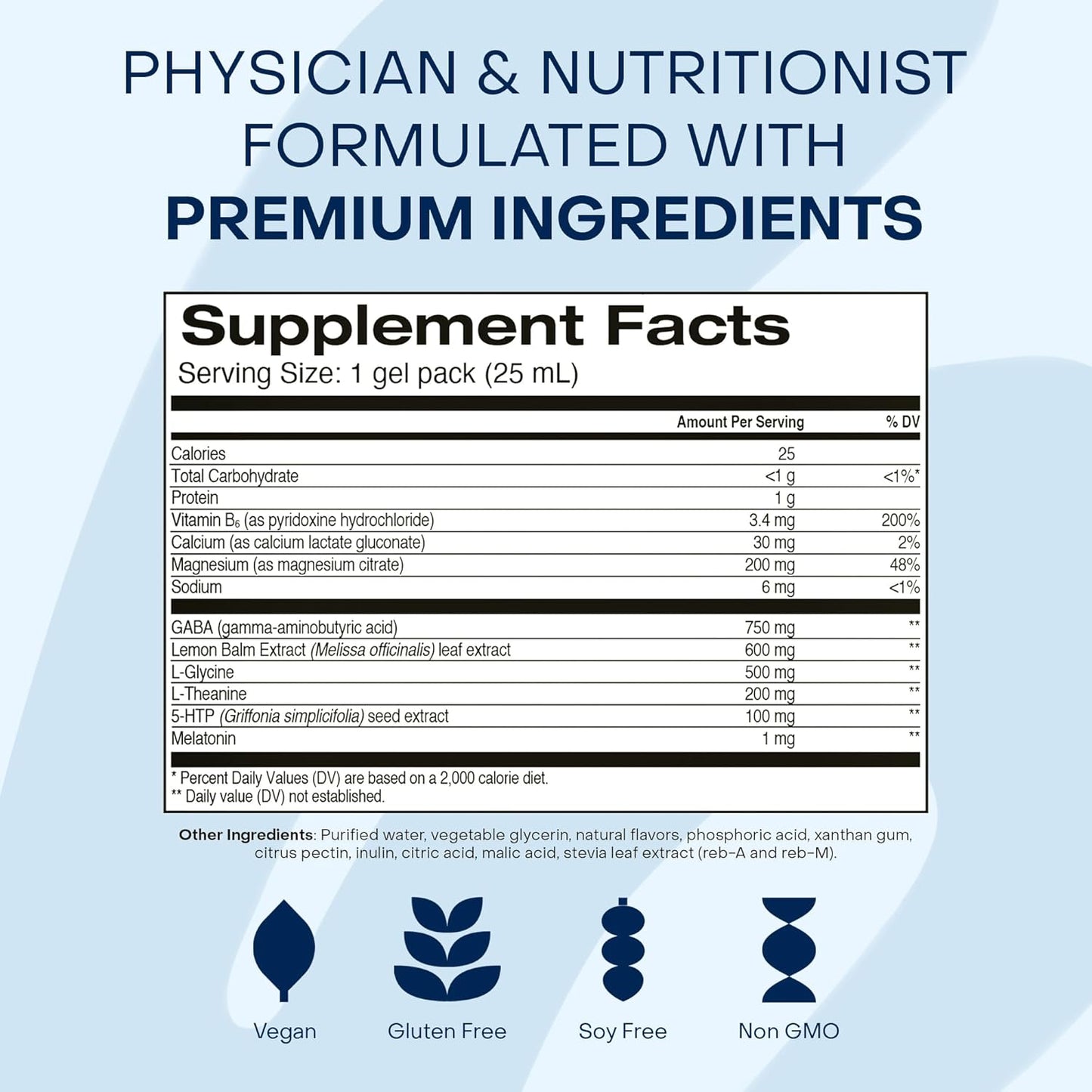 Healthycell REM Sleep Aid Supplement for Adults - Liquid Gel Extra Strength Sleep Supplement with Melatonin, Magnesium, L-Theanine, GABA & Natural Calming Herbs - 30 Gel Packs, Cherry Flavored