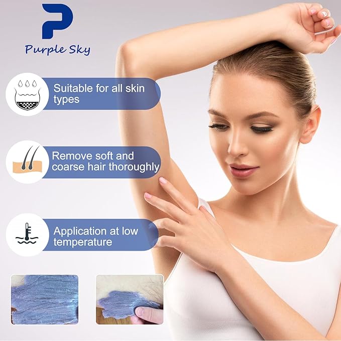 Wax Beads Bulk, 80oz Large Capacity Brazilian Waxing for Hair Removal, Face Wax Beans for Coarse Hair, Bikini, Leg, Eyebrow, Salon SPA Party Gift