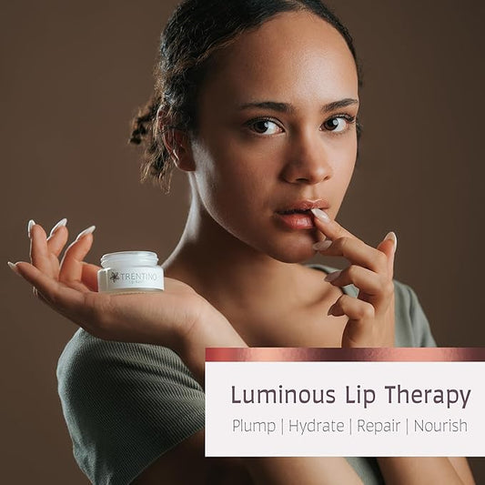 Restore & Plump Coconut Lip Balm – Lip Hydration with Collagen Peptide & Shea Butter & Vitamin E – Lip Plumper/Mask - Lip Repair for Dry Cracked Lips