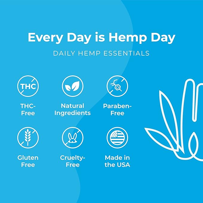 Organic Vanilla Hemp Lip Balm with Beeswax, Coconut Oil and Vitamin E - SPF 30 (2-Pack) - by Hemp and Hand