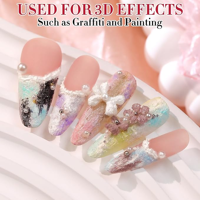 Double Rhythm 3D Nail Gel Solid Sculpting Gel for Nail Art Non-Sticky Hard Gel for Building Carving Molding Nail Extension Soak Off UV/LED Salon Home DIY 0.5 Oz (Gypsum Dark Gold)