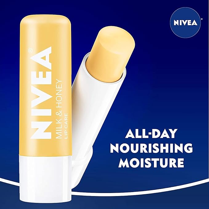 Nivea Milk and Honey Lip Care 0.17 Ounces (Pack of 3