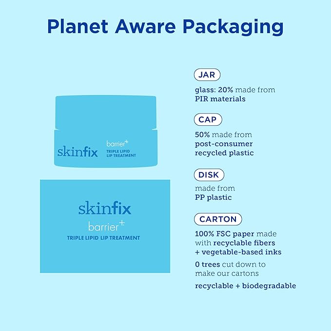 Skinfix Barrier+ Triple Lipid Lip Treatment: Nourish Dry, Chapped Lips With Our Volumizing Complex to Visibly Plump & Fill Fine Lines, 0.27 Oz