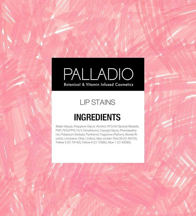 Palladio Lip Stain, Hydrating and Waterproof Formula, Matte Color Look, Longlasting All Day Wear Lip Color, Smudge Proof Natural Finish, Precise Chisel Tip Marker, Orchid