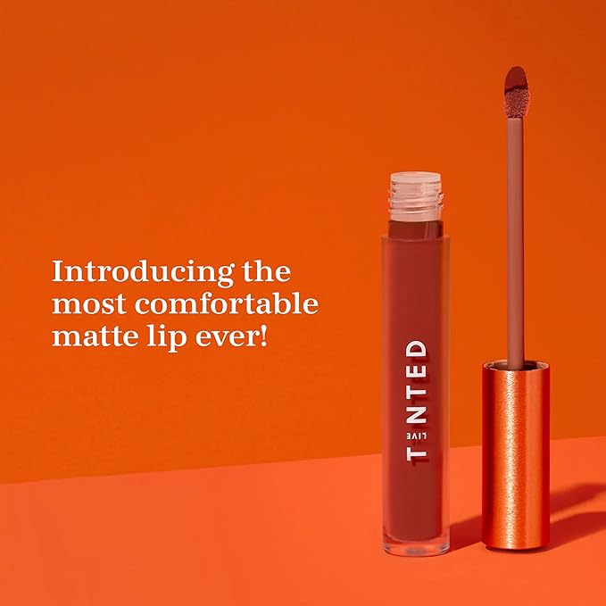 Live Tinted Huelip Liquid Lip Crème - Weightless, Long-Lasting Liquid Lip with Hyaluronic Acid and Jojoba Oil For a Soft, Comfortable, Moisturized Finish - 0.09 fl oz - Terra Cotta