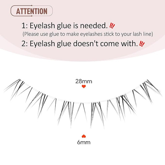 Eyelashes False Bottom Lashes Lower Lashes Fake Bottom Eyelashes 7 Pairs R-2