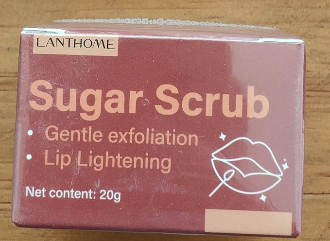 Sugar Lip Scrub - Gentle Lip Care Lip Exfoliator & Moisturizer - Exfoliating Lip Scrubber for Dry Lips