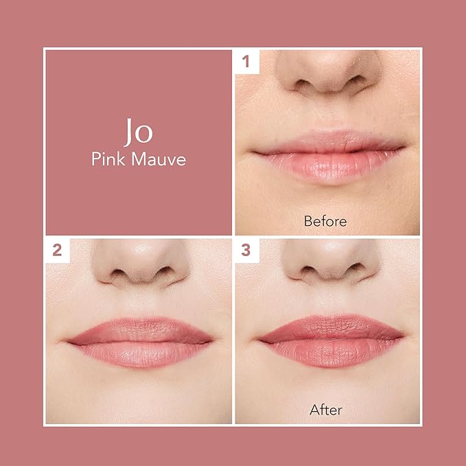 Thrive Causemetics Lip Filler Long-Wearing + Plumping Lip Liner, Shea Butter Hydrating Lip Plumper Retractable Lip Liner Pencil, Built In Sharpener, Vegan & Cruelty Free, Jo (Pink Mauve)