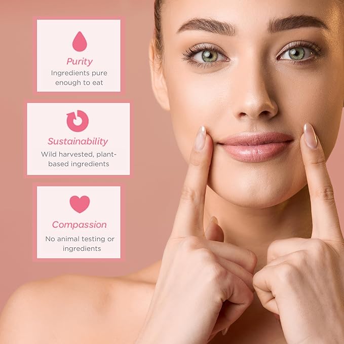 Natural Lip Butter Lip Balm - Mint - Pure Enough to Eat - Made With Just 6 Vegan Ingredients - Moisturizing Lip Care for All Day Hydration (3-Pack)