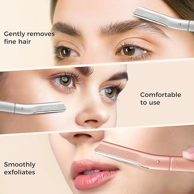 ZOMCHI Precision Eyebrow Razor Blades - Set of 10 Replacement Blades