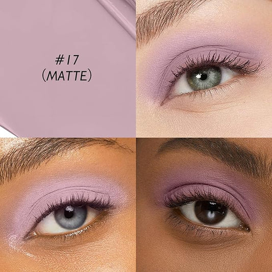 Eyeshadow Stick Mauve, Matte Cream Eye Shadow Stick Waterproof Neutral Nude Eyeliner Brightener Pencil Crayon Long-Lasting Eye Highlighter Makeup for Older Women Easy to Use High Pigmented