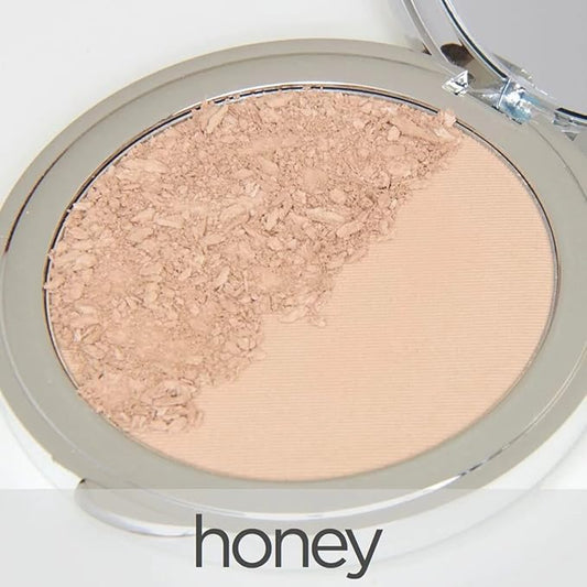 La Bella Donna Compressed Mineral Foundation - Face Powder Makeup Natural Looking Glowing Skin Wrinkle Defying Mattifying Finish Contour Makeup Long Lasting Full Coverage Sun Kissed Tan (Honey)