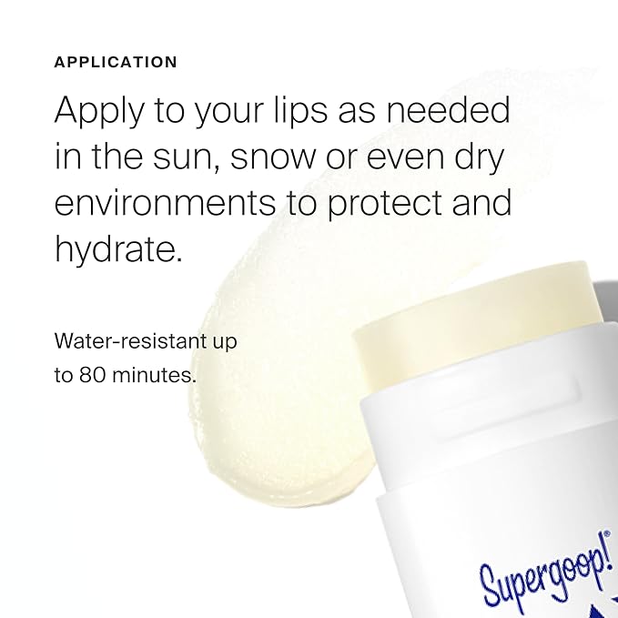 Supergoop! PLAY Lip Shield SPF 30 with Mint - Pack of 2 - Moisturizing Lip Balm for Dry Cracked Lips - Broad Spectrum UV Protection