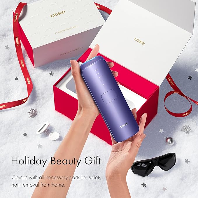 Ulike Laser Hair Removal for Women and Men, Air 3 Ice-Cooling IPL Device Hair Removal for Nearly Painless & Long-Lasting Results, 3 Modes & Auto Flashing for Fast Full Body Hair Removal from Home