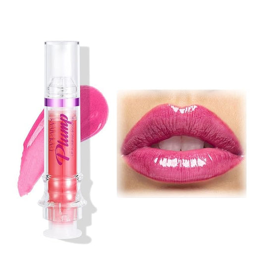 Natural Spicy Lip Plumping Booster Lip Plumping Oil，Lip Plumper Gloss, Ultra-Hydrating & Nourishing Plump and Pout Lip Plumper, Glossy Finish Fuller Lip Plumping Lip Gloss for Women Girls(03#)