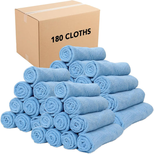 Arkwright Microfiber Gym Towel - Bulk Case of 180 - Super Soft, Quick Dry Workout Sweat Towels, 300 GSM Lightweight & Absorbent for Sports, Working Out, Yoga, and Spa, 16 x 27 in, Blue