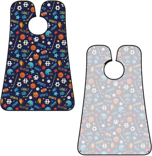 No-Slip Shaving Bib, Beard Grooming Apron with Strong Suction Cups, Ice Hockey Ball Soccer Basketball Baseball Football Sport