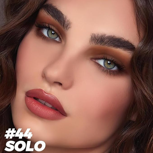 FOCALLURE Shimmer and Matte Cream Eyeshadow Stick,Smooth Brilliant Eye Brightener Pencil,High Pigment Eye Highlighter Pen for Women,Long Lasting Waterproof Eye Shadow and Liners Makeup (SOLO)