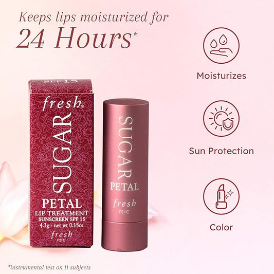 Fresh Fresh sugar lip treatment spf 15 - petal, 0.15oz, 0.15 Ounce