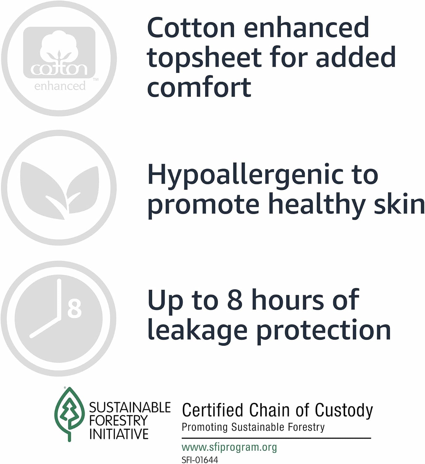 Amazon Basics Incontinence Underwear for Women, Protective, Disposable, Postpartum, Maximum Absorbency, X-Large, Lavender, 16 Count